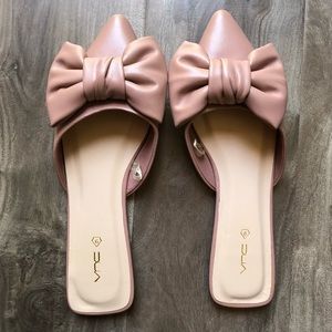 Cute rose mules